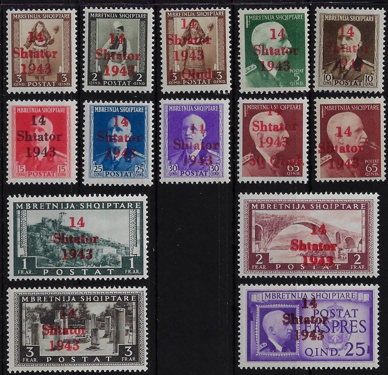 1945 Soprastampati Albania