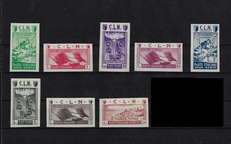 1944 Soggetti vari Non Dentellata
